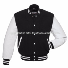 Куртки из натуральной кожи Varsity / модная бейсбольная теплая куртка